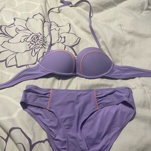 Aerie Purple Tie strap Bikini